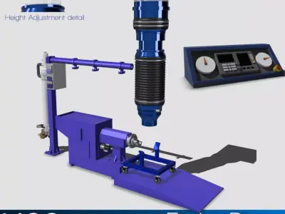 Engine Dyno set scale model 3D print model