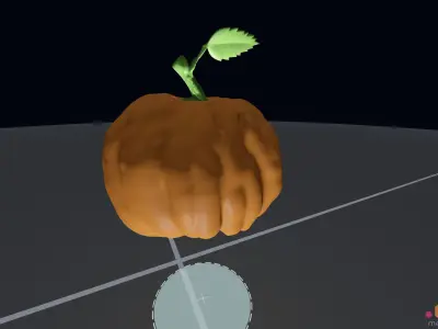 Halloween Pumpkin   High Level of Detail   Organic Looking 3D model