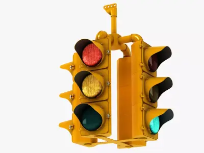 Hanging Traffic Light 3D model