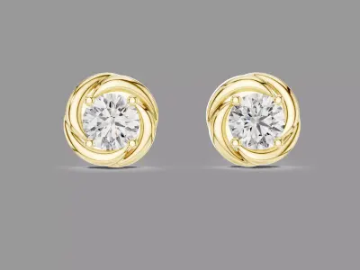 Diamond Earrings  3D print model