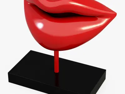 Figurine Lips 3D model