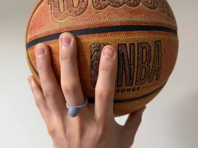 Basketball Ring 3D Printable Finger Ring STL 8 Sizes 16 23 mm 3D print model