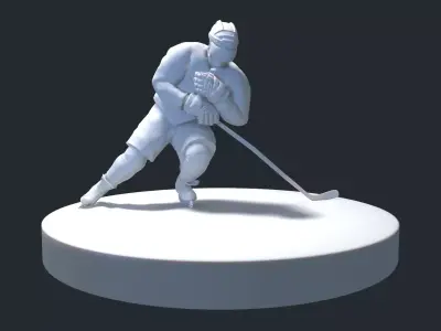 HOCKEY PLAYER POSE 4 MODEL NO TEXTURE 3D print model