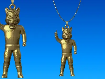 NCAA - Necklaces Oklahoma Sooners - Hanging Figurine - 3D print 3D print model