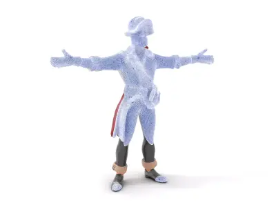 Animated Pirate Character model pack Low-poly 3D model