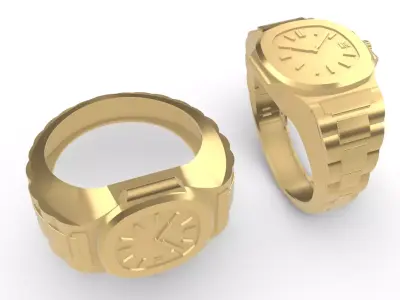 0271 Patek Watch Ring 3D print model