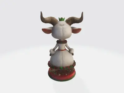 christmas goat 3D print model