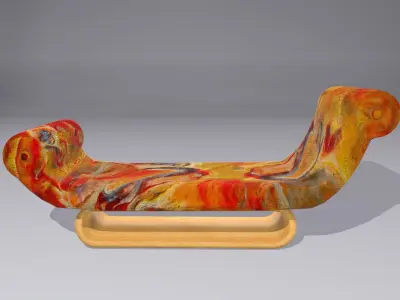 Vintage Chaise Longue 3D model