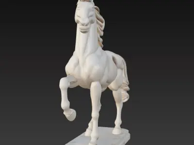 Elegant Horse Figurine Series 2 3D print model