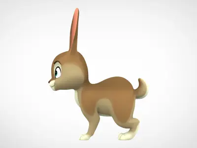 Bunny Low-poly 3D model