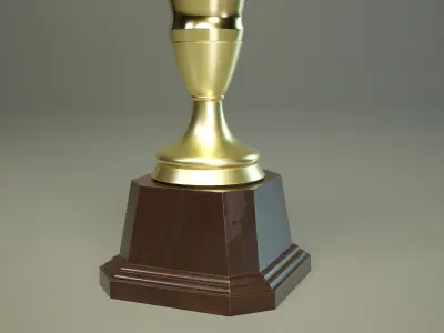Winner Cup Set PBR Low-poly 3D model