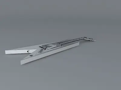Concept version 1959 flying V guitar Free 3D model