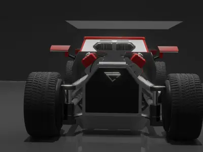 Stunning Hot Rod Concept Car 3D Model 3D model