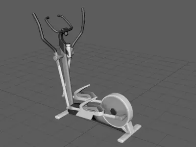 Fitness Cross Trainer Elliptical Low-poly 3D model