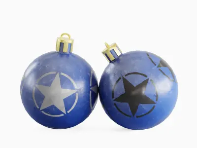 Christmas Tree Ornament 04 Low-poly 3D model