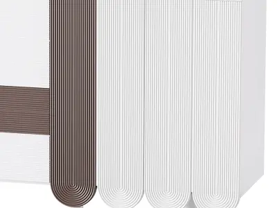 Modern White Sideboard 3D model