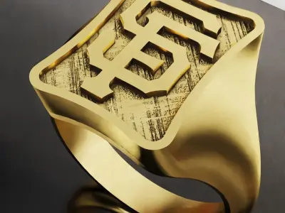 San Francisco Giants Baseball Fans Rings 3D Print Models 3D print model