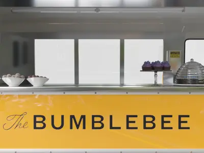 Food truck chevrolet 3D model