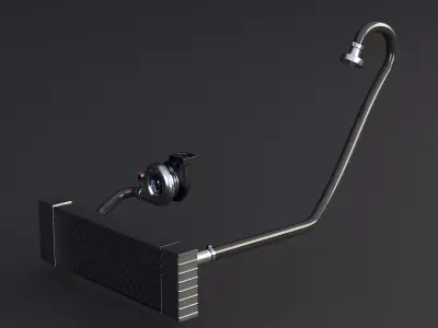 Turbocharger System 3D model