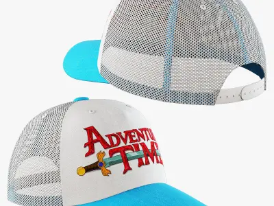 decorative set cartoon blue 3D model