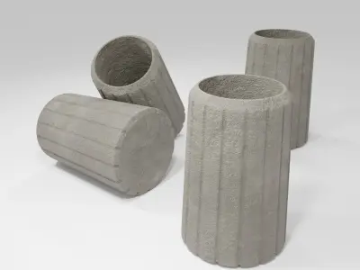 Dump  Street Bin  Free 3D model