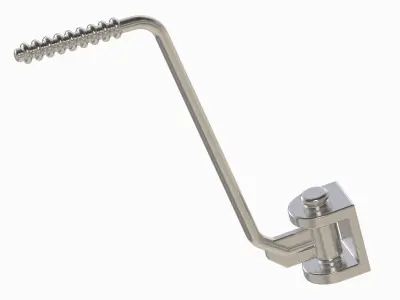 Motorcycle Kickstarter Lever 3D print model