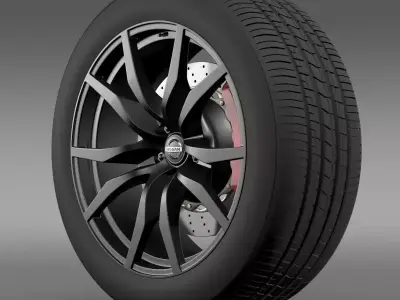 Nissan GTR wheel 2015 3D model