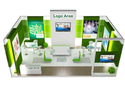 Booth Exhibition Stand a398b  3D model
