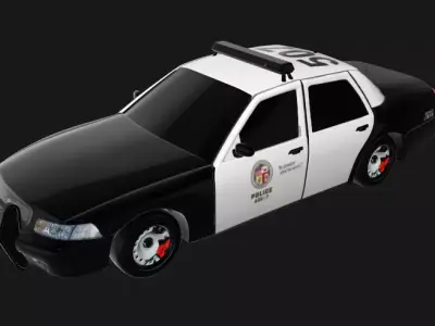 3D Police car 3D model