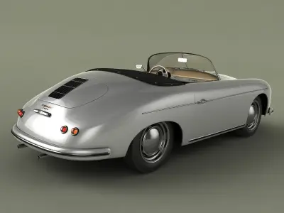 Porsche 356 A speedster 1957 3D model