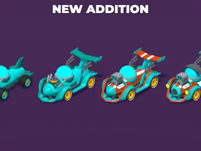 Vehicles Full Pack - Low Poly Cars - 100 Cars Low-poly 3D model