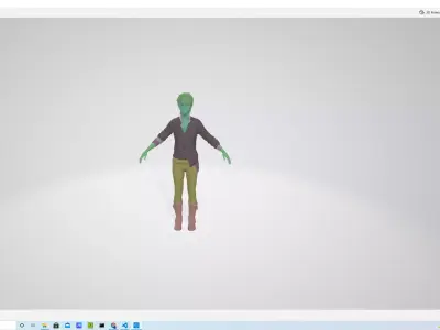 Kara Zlatko - Detroit becomes human Free 3D model