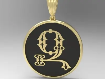 Decorative Letter Z 3D print model