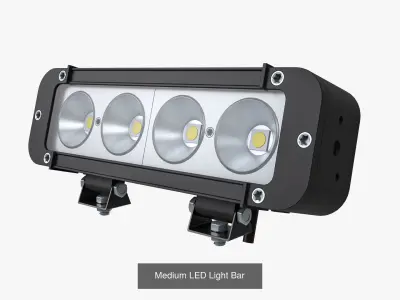 LED Light Bars Collection 3D Model Pack