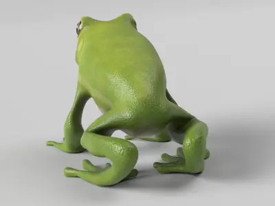 Tree Frog Low-poly 3D model
