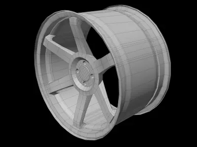 Jdm Rim Low-poly 3D model