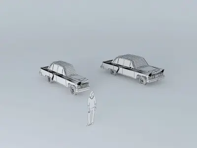 50s car 1 Free 3D model