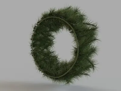 Pine Wreath 3D model