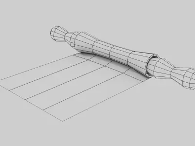 Antient Scroll Low-poly 3D model