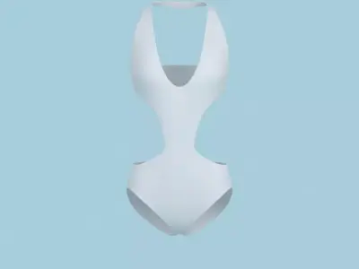 Sport Bra 2 Low-poly 3D model