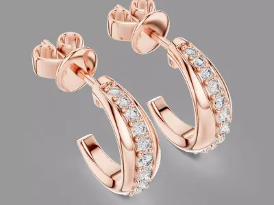 Diamond Hoops  3D print model