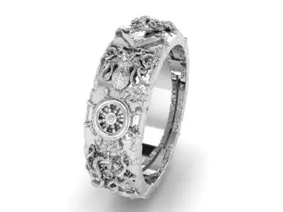 Marine ring 3D print model