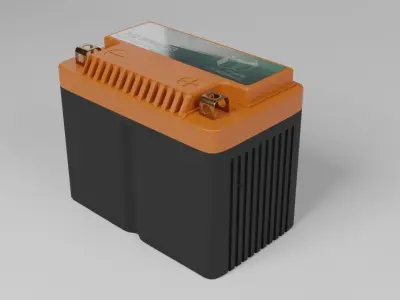 Motorcycle Battery Free 3D model