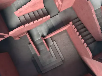 Squid Game Maze 3D model