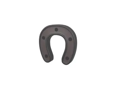 Horseshoe v1 001 Low-poly 3D model