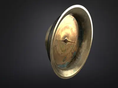 Brass  candle holder 3D model