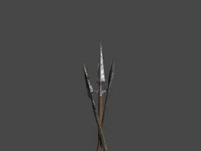 Medieval Spears Free low-poly 3D model