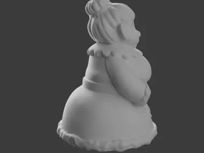 Mrs Claus 3d print 3D print model