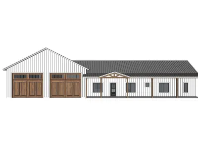 Barndominium House 96 -Archimple LLC 3D model