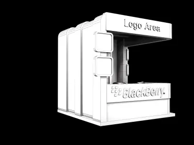 Booth Exhibition Stand a167 3D model